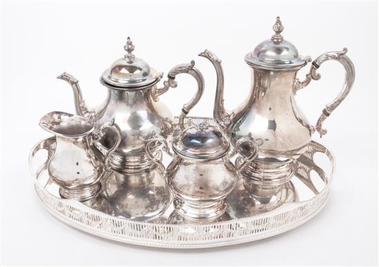 Appraisal: Sale Lot An American Silver-plate Tea and Coffee Service gorham