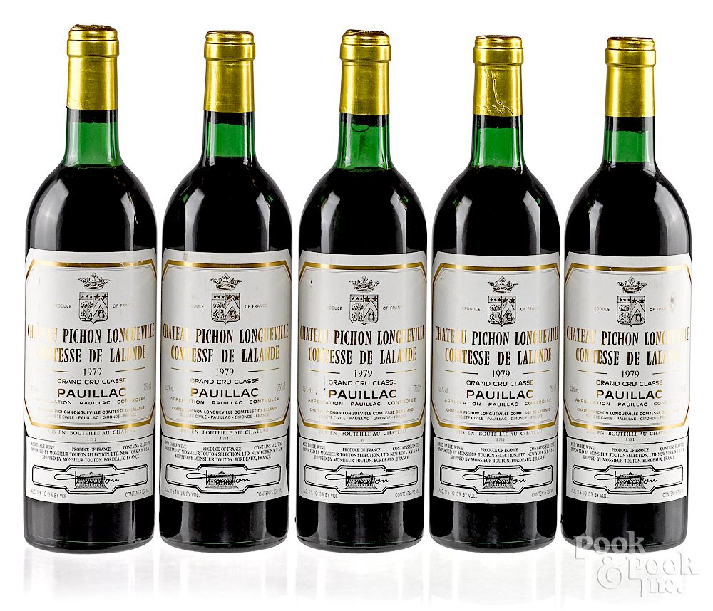 Appraisal: Five bottles of Chateau Pichon Longueville Exclusive on Bidsquare Five