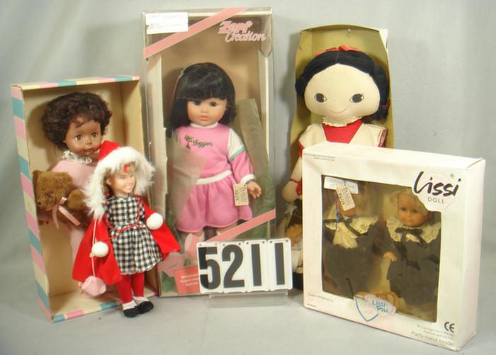 Appraisal: Lot of dolls Zapf Creation Jogger vinyl material mint cloth