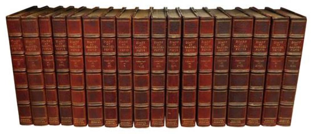 Appraisal: BOOKS Pepys Samuel Diary of N Y eighteen volumes Magdalene