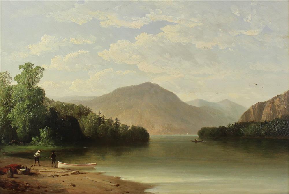 Appraisal: HUDSON RIVER SCHOOL AMERICAN TH CENTURY VIEW OF LAKE GEORGE