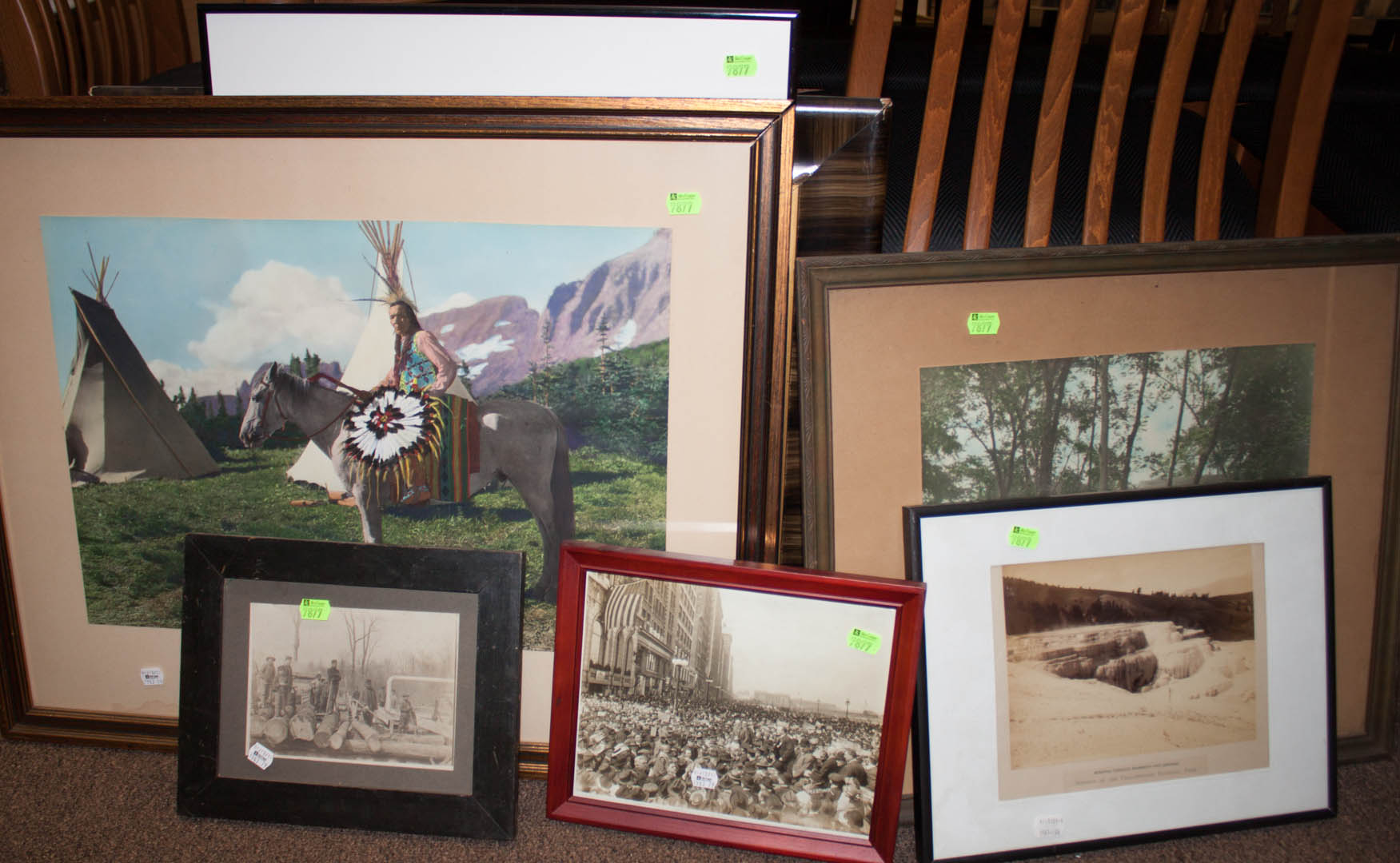 Appraisal: Assorted framed early photographs