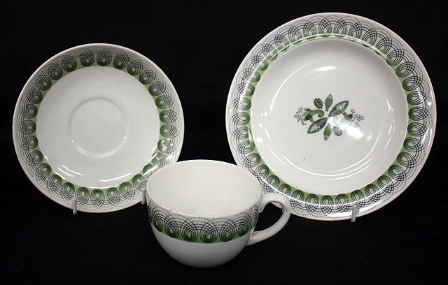 Appraisal: A WEDGWOOD POTTERY TRIO OF CUP SAUCER AND PLATE in