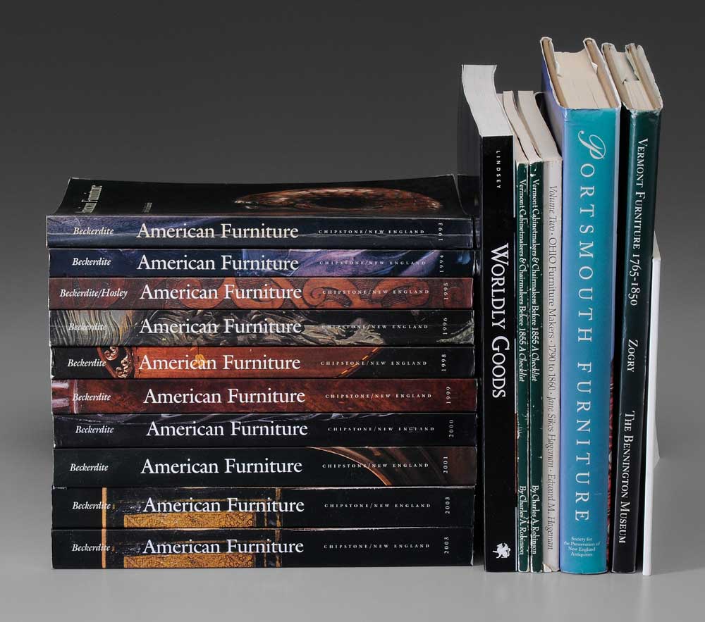 Appraisal: Books Regional American Furniture and Chipstone Foundation Works ten volumes