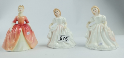 Appraisal: Royal Doulton small lady figures Amanda HN X and Debbie