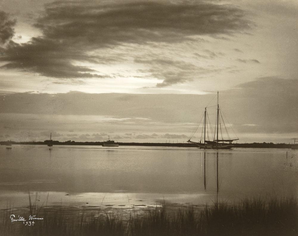 Appraisal: Theodore Fonville Winans American Louisiana - Boats on the River