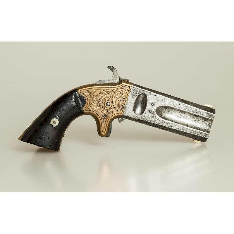 Appraisal: American Arms Co Double Barrel Derringer Antique American Arms Co