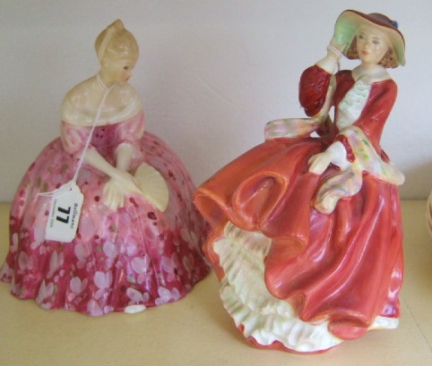 Appraisal: Two Royal Doulton figures Victoria H N and Top of