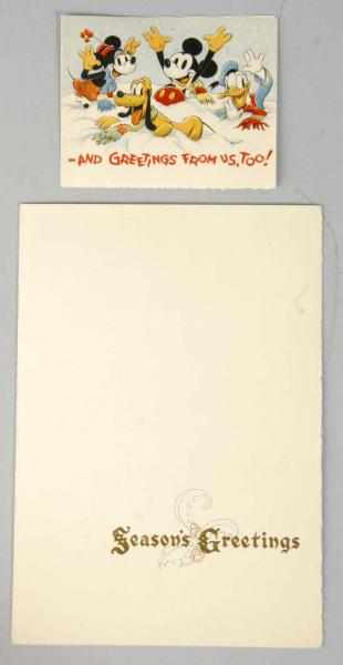 Appraisal: Lot of Walt Disney Corporate Christmas Cards Description Cards are