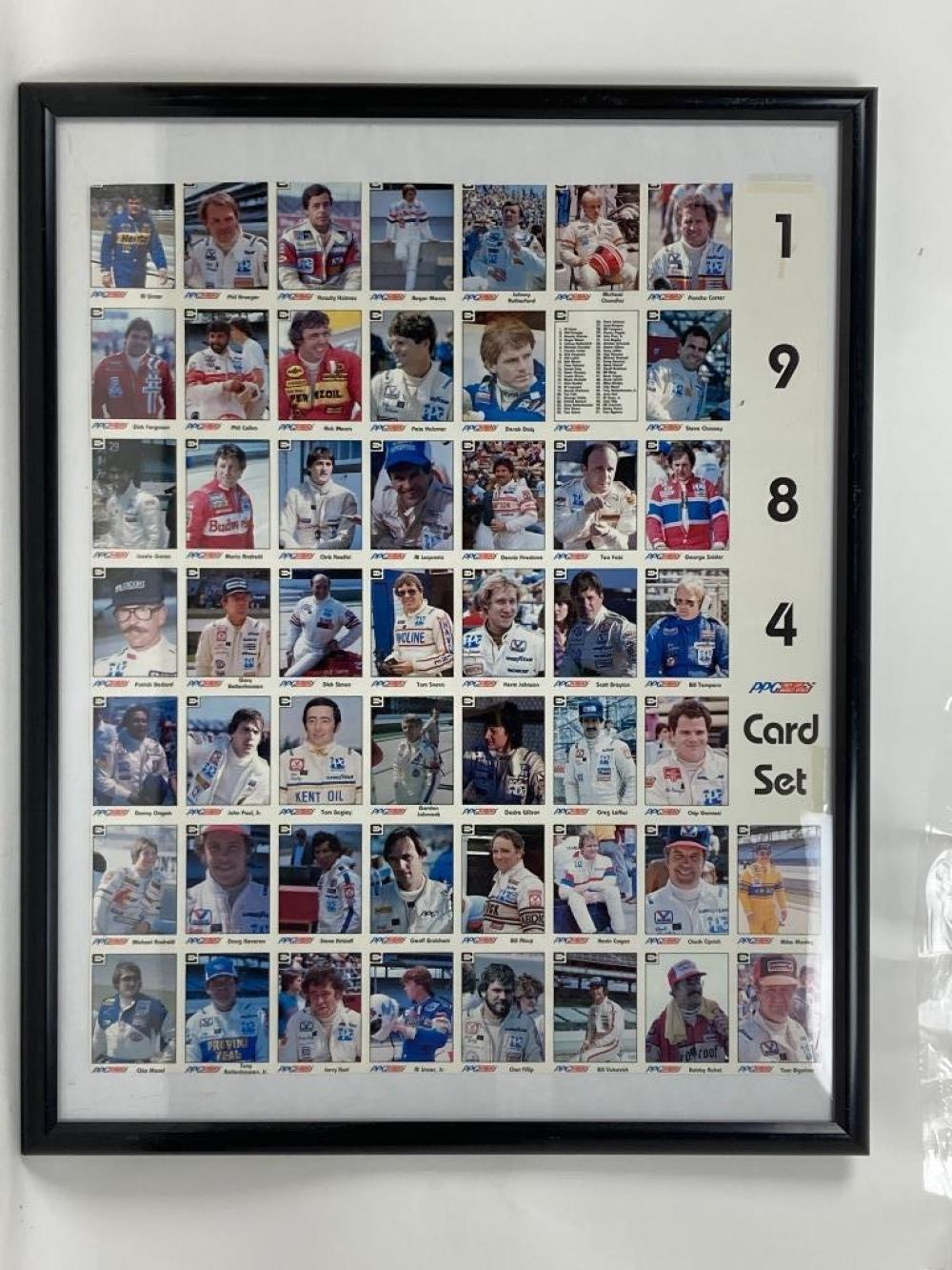 Appraisal: UNCUT FRAMED PPG INDY RACING CARD SETS Uncut Framed PPG