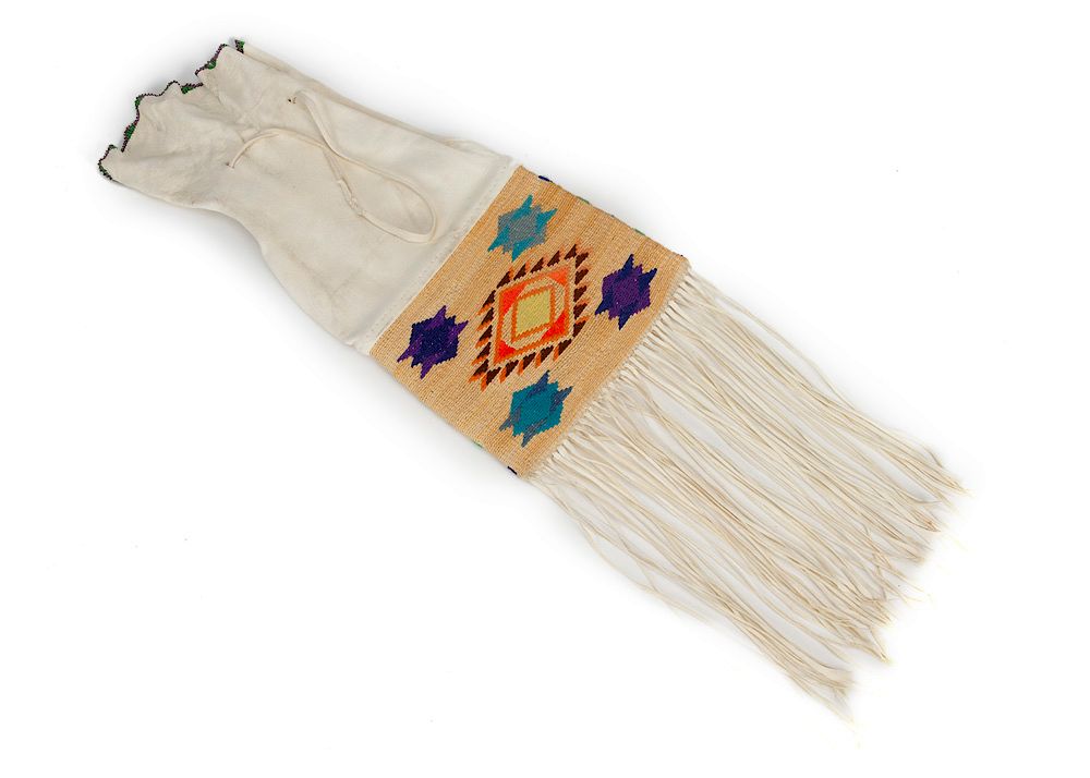 Appraisal: Nez Perce Beaded Pipebag Nez Perce Beaded Pipebag ca corn