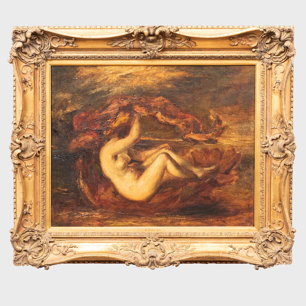 Appraisal: Attributed to William Etty - Birth of Venus Attributed to