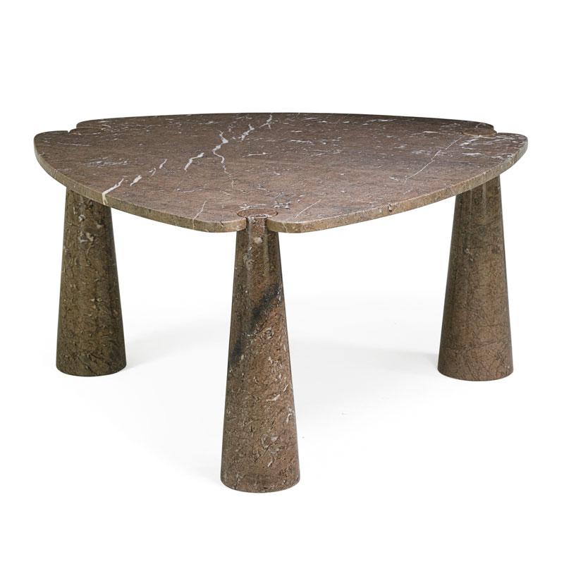 Appraisal: ANGELO MANGIAROTTI Dining table Condition Report One professionally reglued break