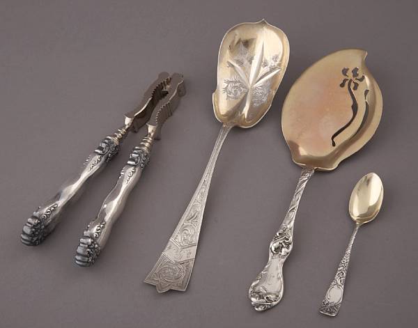 Appraisal: An assorted group of silver flatware comprising twelve coin silver