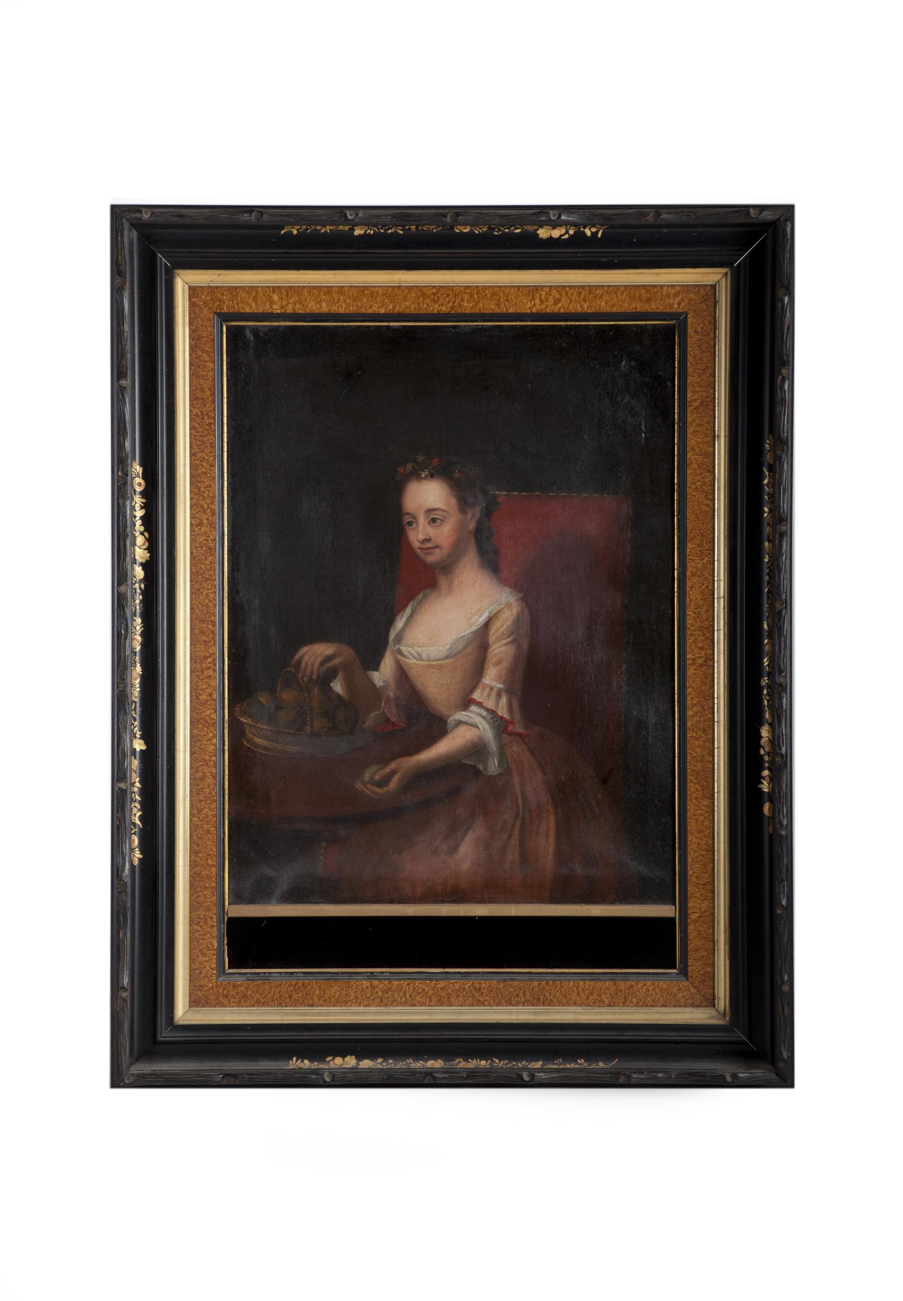 Appraisal: PORTRAIT OF A WOMAN ATTRIBUTED TO JOHN SMIBERT MASSACHUSETTS -