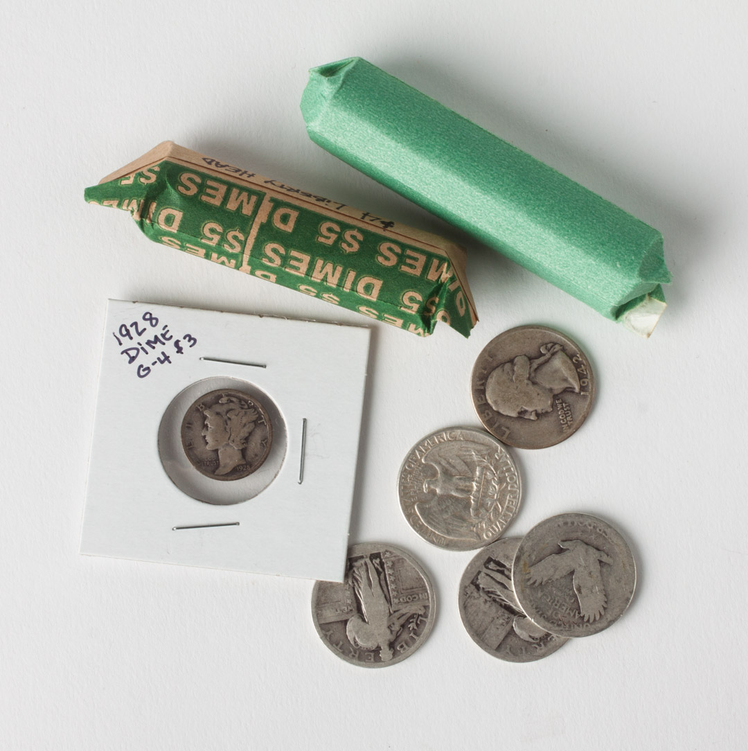 Appraisal: United States Silver dimes and quarter dollars comprising Mercury type