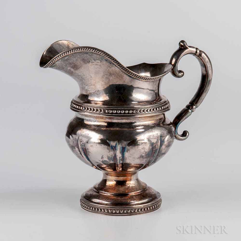 Appraisal: Gale Mosely Coin Silver Creamer Gale Mosely Coin Silver Creamer