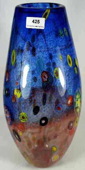 Appraisal: Large predominantly Blue Murano Vase cm