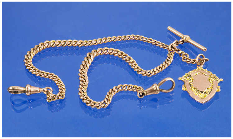 Appraisal: ct Rose Gold Albert Chain Inch Graduating Albert Chain Complete