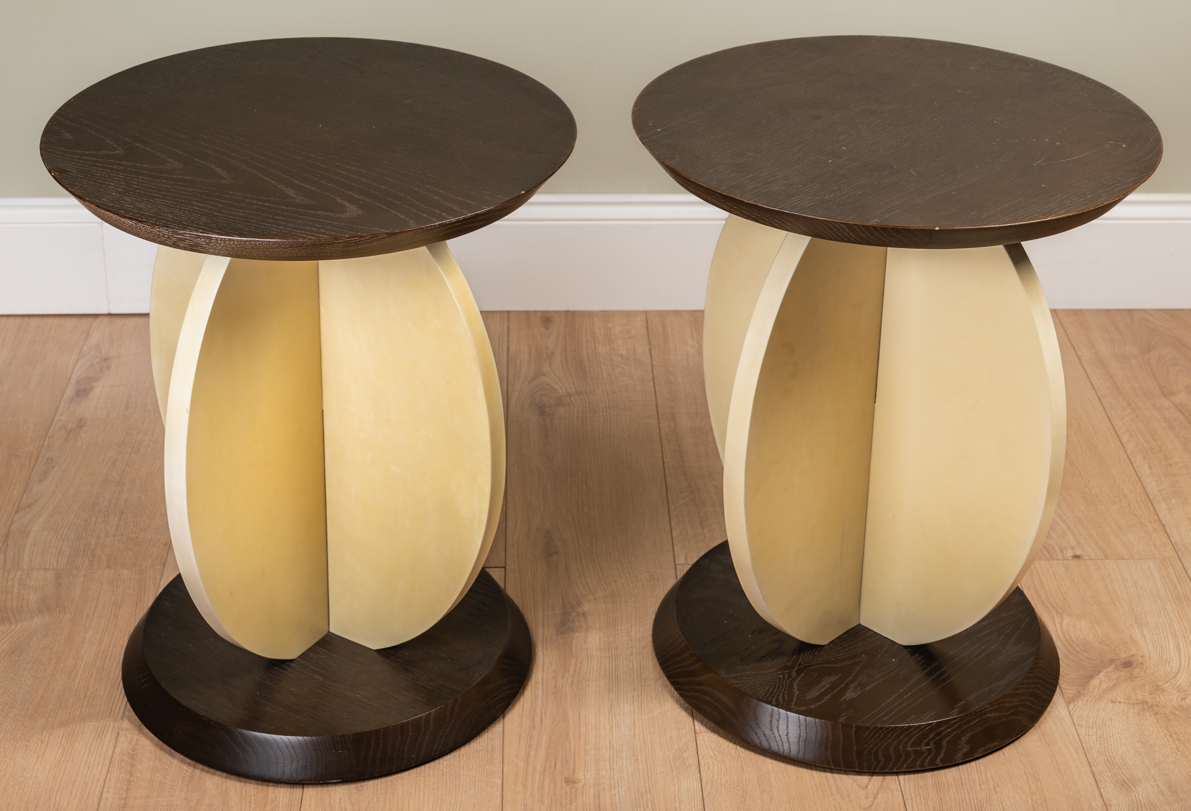 Appraisal: Julian Chichester contemporary a pair of side or occasional tables