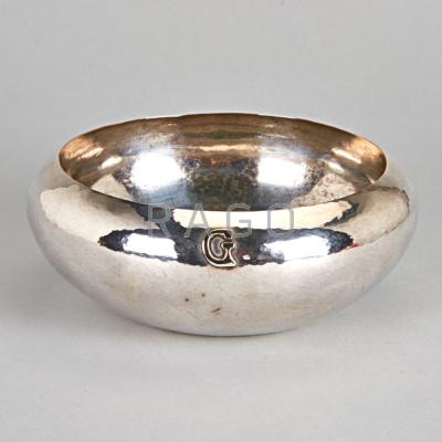 Appraisal: RARE VOLUND SHOP ARTS AND CRAFTS BOWL - Handwrought spot