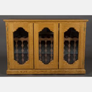 Appraisal: A Custom-made Oak Wine Cooler th Century H W D