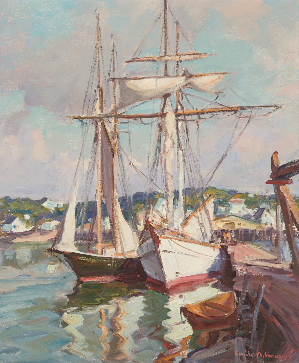 Appraisal: EMILE ALBERT GRUPPE American - The Yankee oil on canvas