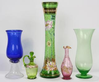 Appraisal: lot of Associated art glass group lot of Associated art