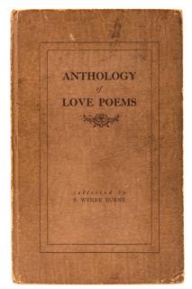 Appraisal: Anthology of Love Poems Force Book Burne S Wynne pseud