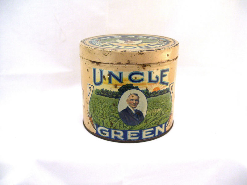 Appraisal: Uncle Green Cigars Advertising Tin Tin container cent cigars Measures