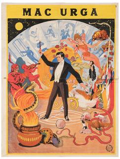 Appraisal: Stock Poster Conjuring Stock Poster Hamburg Adolph Friedlander ca One-sheet