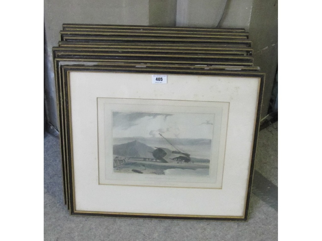 Appraisal: WILLIAM DANIELL RA Lot comprising twelve aquatints from the 'Voyage