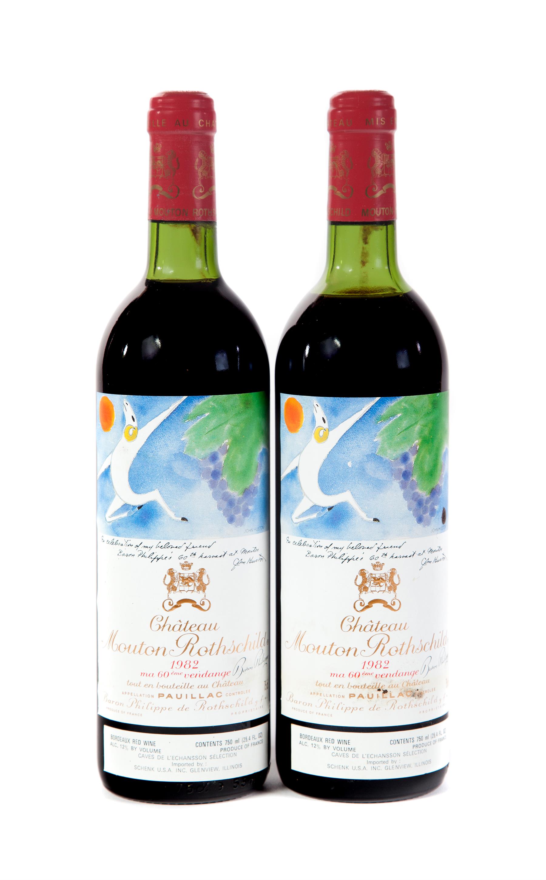 Appraisal: CHATEAU MOUTON ROTHSCHILD Pauillac bottles ml