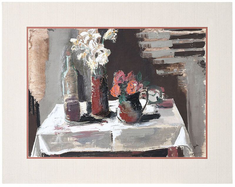 Appraisal: Karl Zerbe American German - Still Life with Wine and