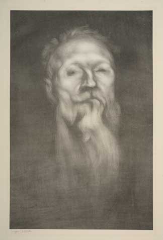 Appraisal: EUG NE CARRI RE Auguste Rodin Lithograph on chine appliqu