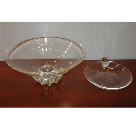 Appraisal: Two Steuben Glass Articles Estimate -