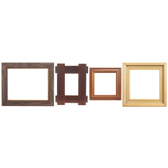 Appraisal: Group of frames three Arts and Crafts-style overall '' x