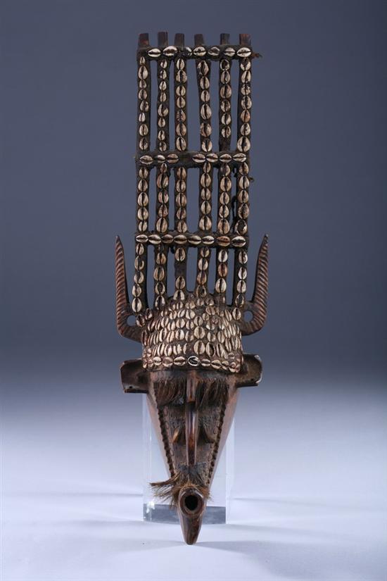 Appraisal: MALI DANCE MASK Bambara Ntomo Society - in high PROVENANCE