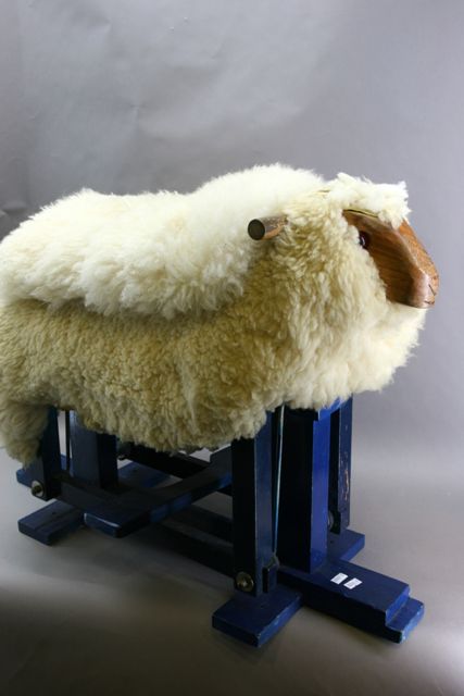 Appraisal: Mid century rocking sheep