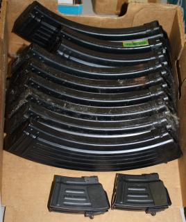 Appraisal: AK magazines seven round two two round AK magazines seven