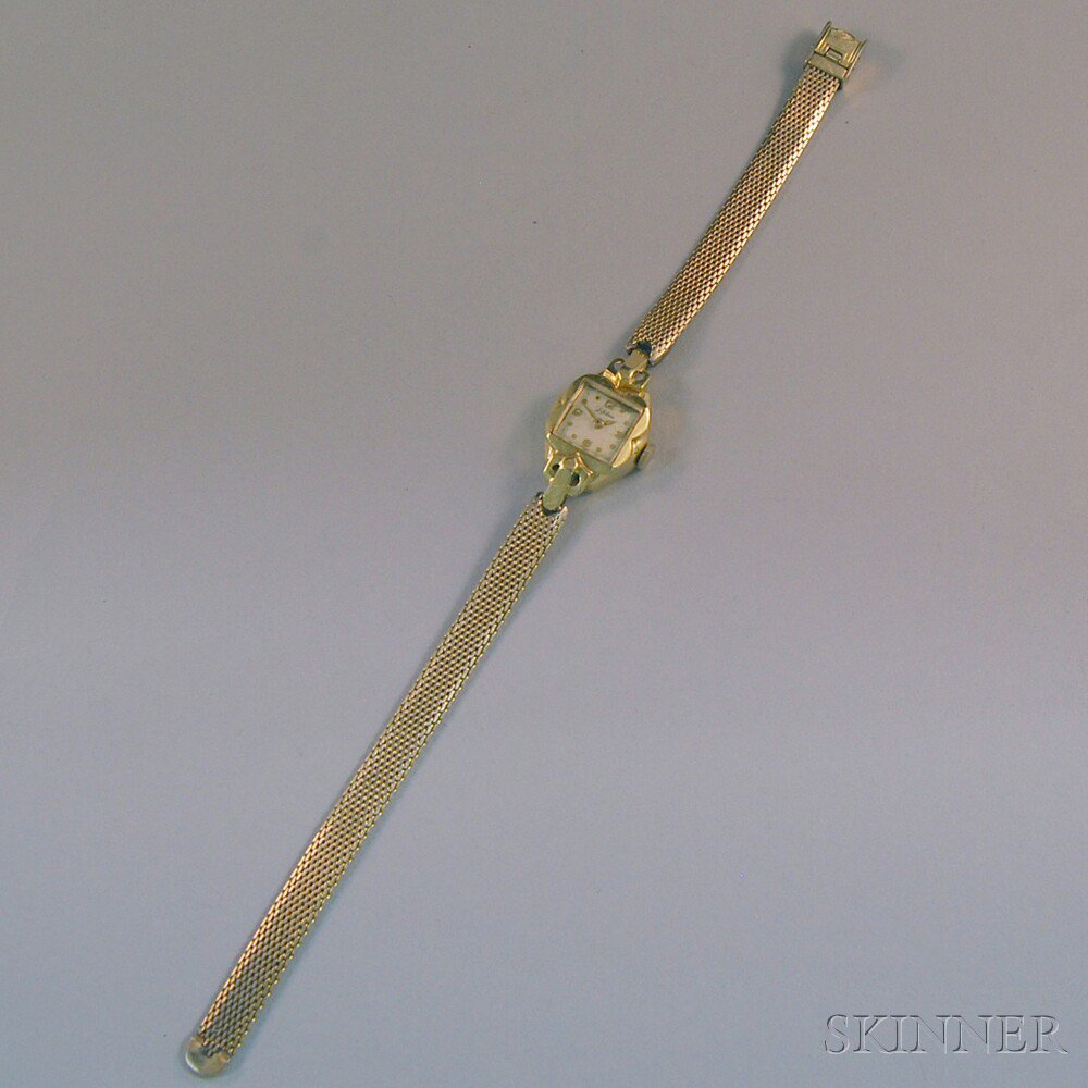 Appraisal: Lady's kt Gold Lifetime Watch on Gold-filled Speidel Band -jewel