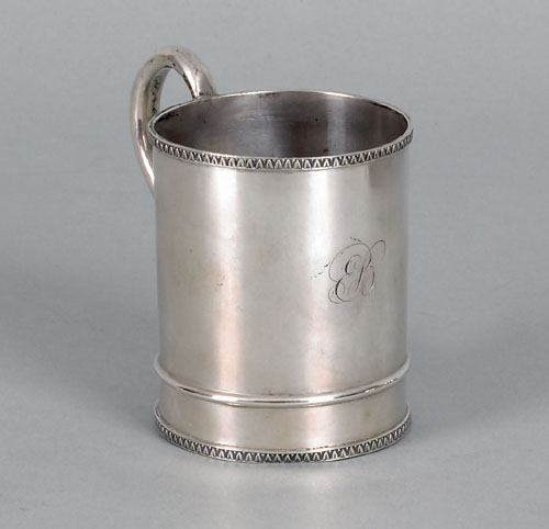 Appraisal: Boston silver cup ca bearing the touch of Jones Ball