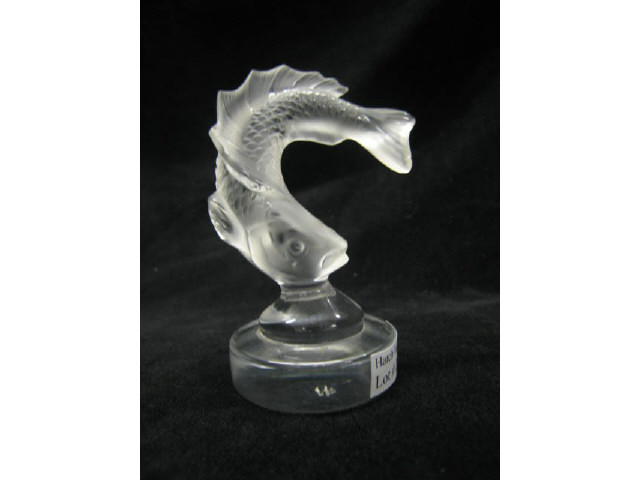 Appraisal: Lalique French Crystal Figurine of a Fish