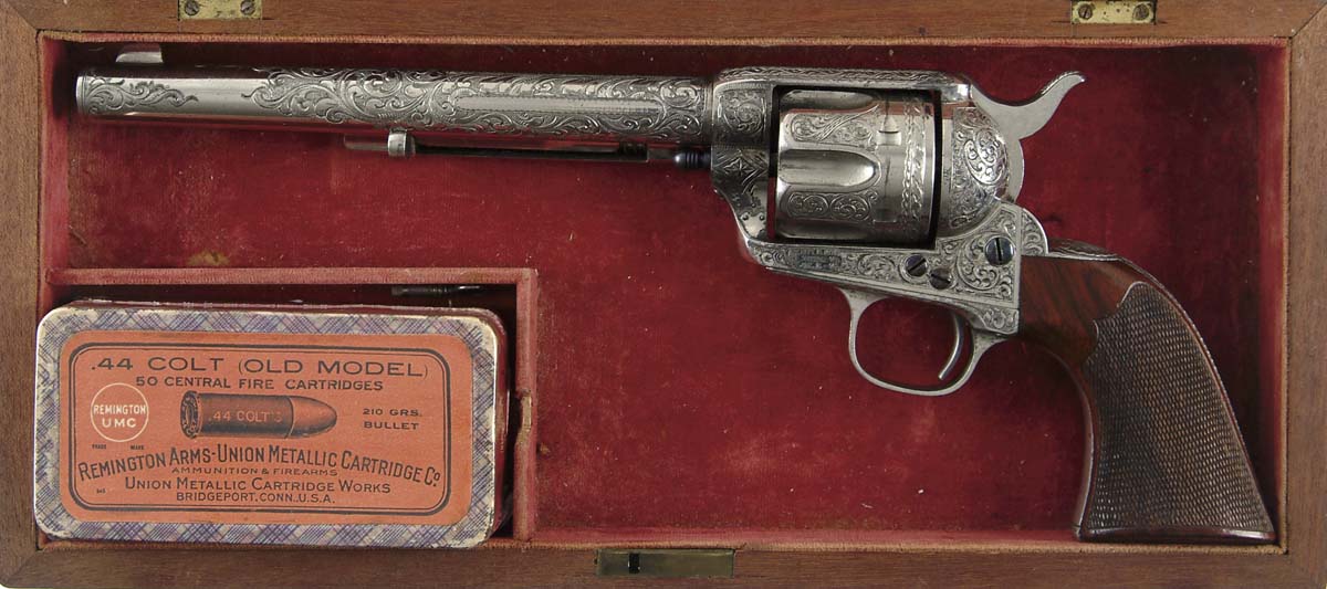 Appraisal: SPECTACULAR CASED ELABORATELY ENGRAVED EXHIBITION QUALITY COLT SGL ACTION ARMY