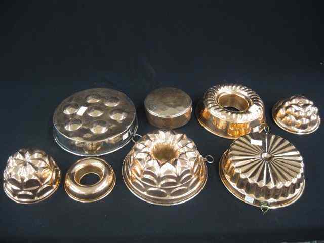 Appraisal: Copper Molds wide variety some earlyexamples '' to '' sizes