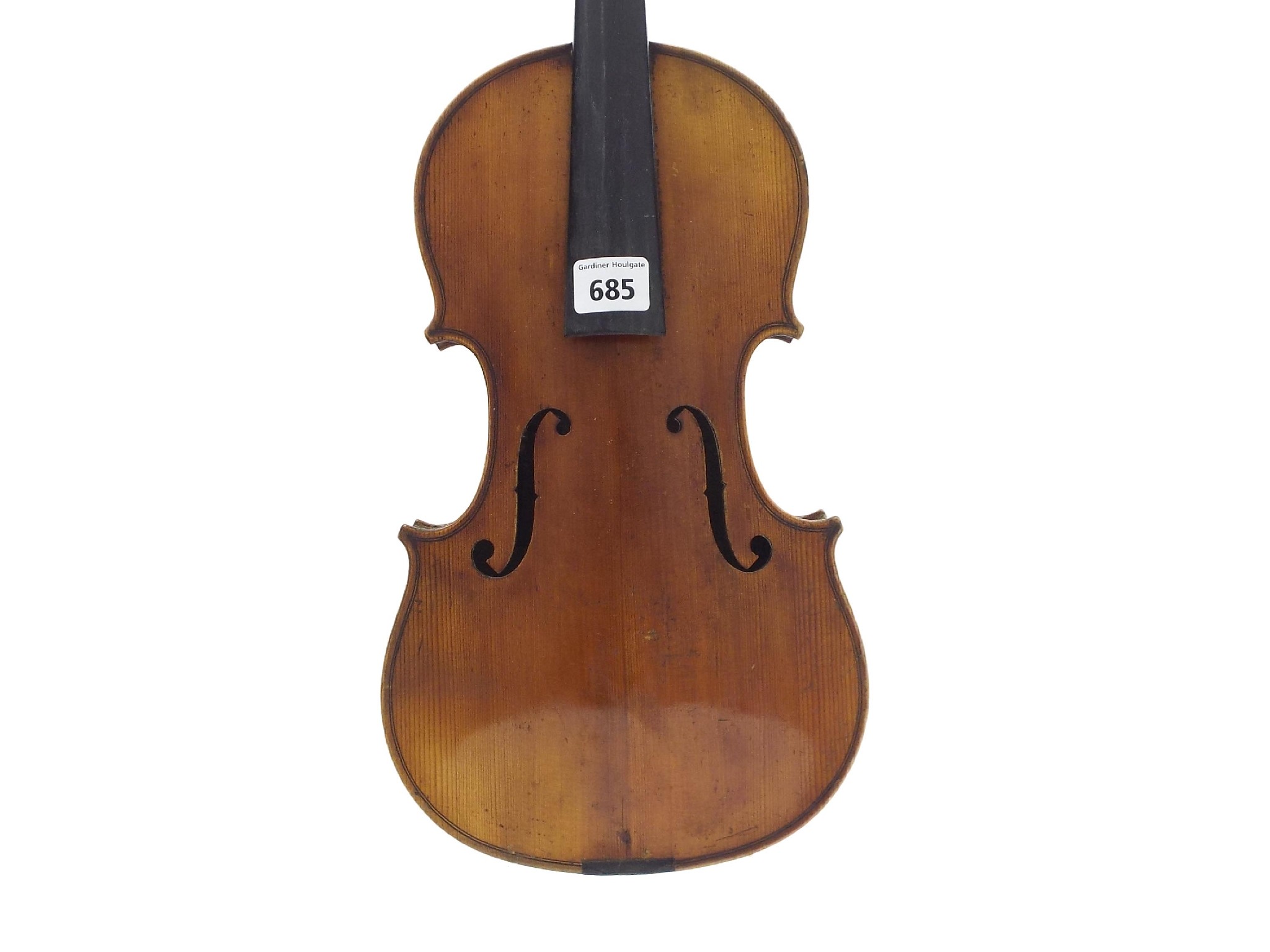 Appraisal: Early th century violin labelled Sebastien Kloz cm