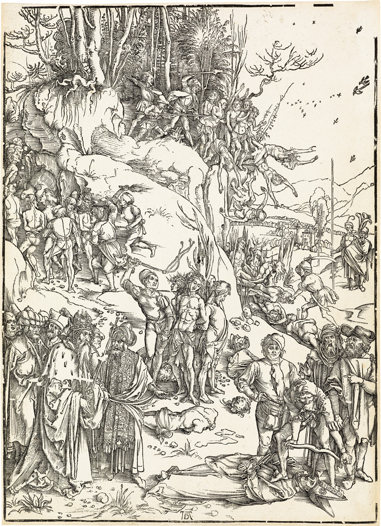 Appraisal: ALBRECHT D RER The Martyrdom of the Ten Thousand Woodcut