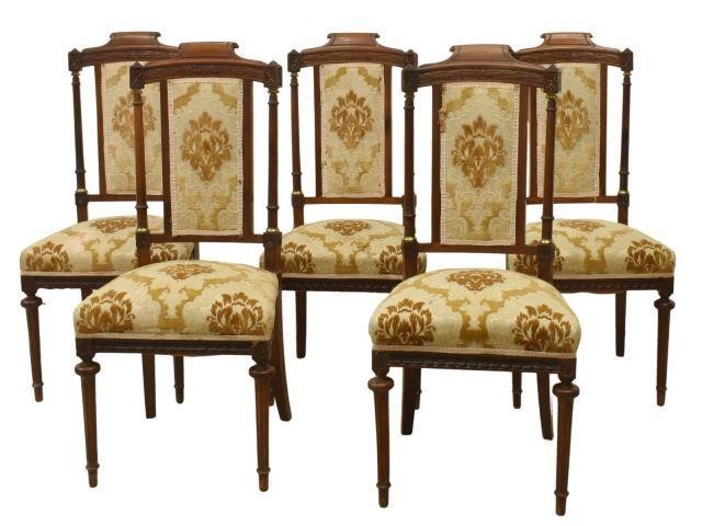 Appraisal: lot of Louis XVI style dining chairs early th c