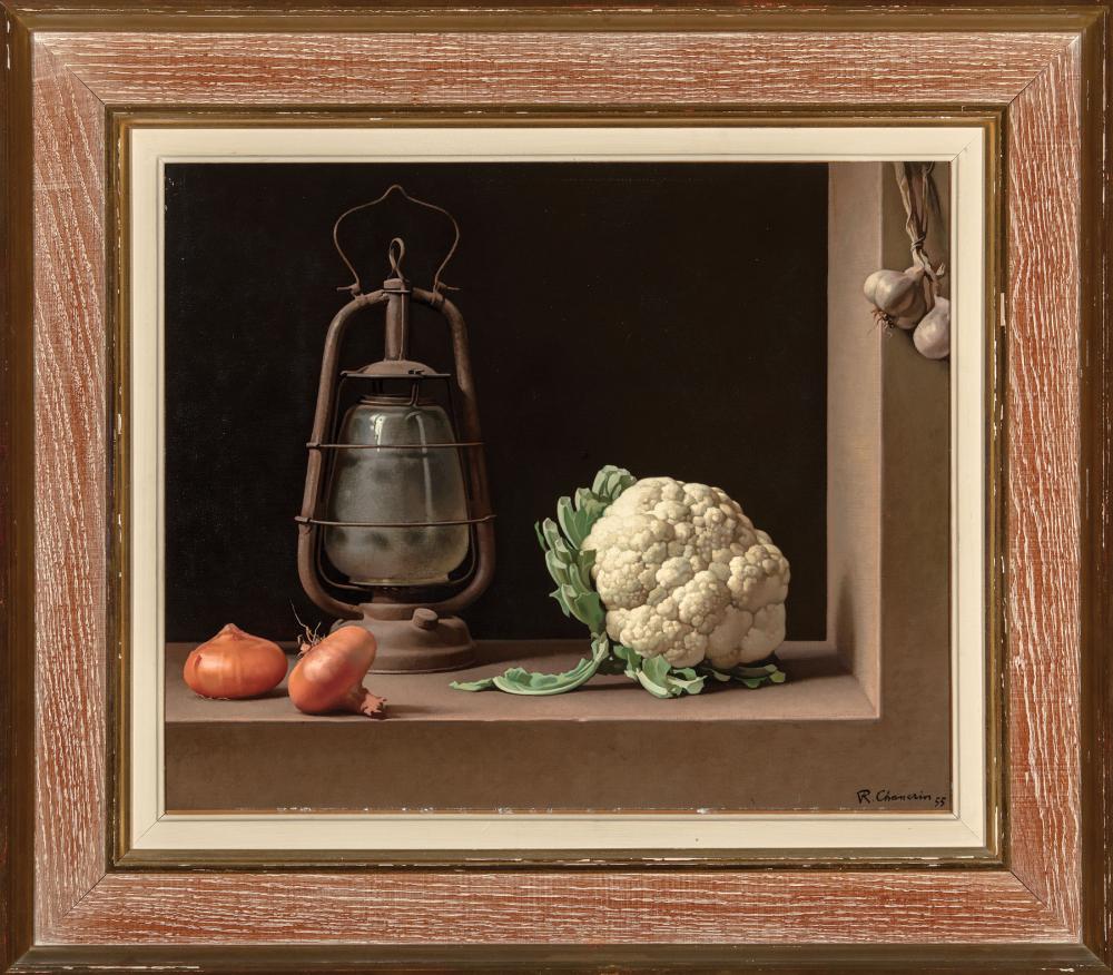 Appraisal: Ren Chancrin French - Still Life with Cauliflower Onions and