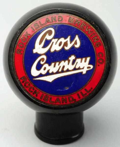 Appraisal: Cross Country Beer Tap Knob Rock Island Brewing Company Scratching